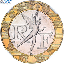 Frankreich, 10 Francs, Génie, 1993, Monnaie de Paris, BU, Bi-Metallic, NGC