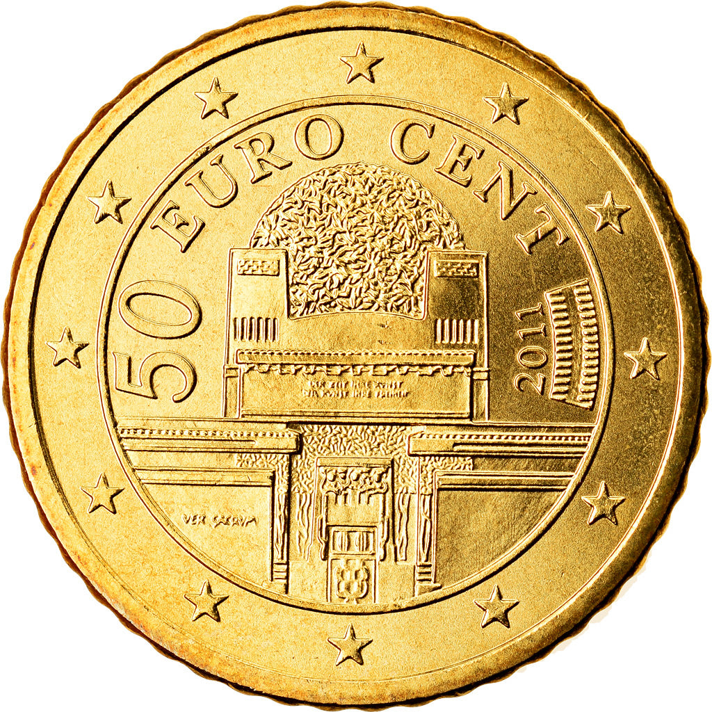 Austria, 50 Euro Cent, 2011, SC, Latón, KM:3141