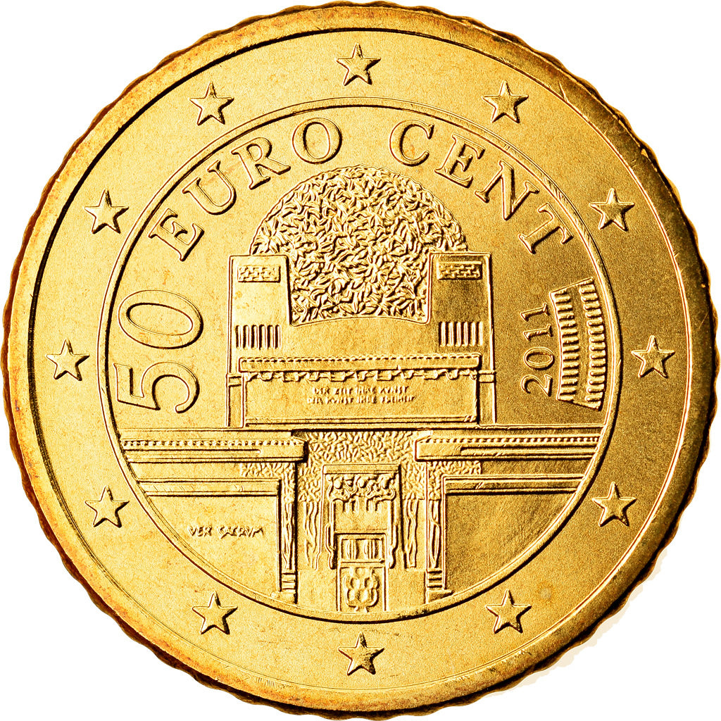 Autriche, 50 Euro Cent, 2011, SPL, Laiton, KM:3141
