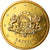 Latvia, 50 Euro Cent, 2014, UNZ, Messing