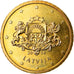 Letónia, 50 Euro Cent, 2014, MS(63), Latão