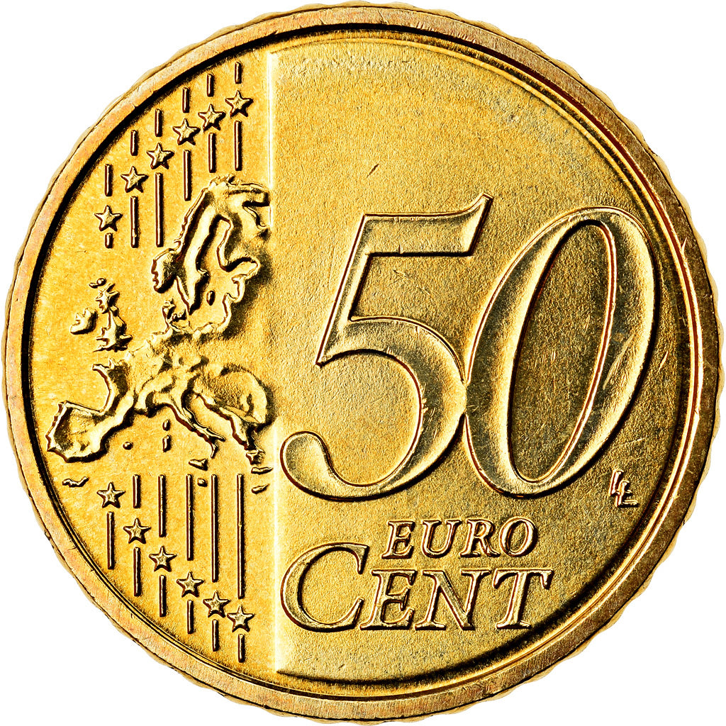 Letónia, 50 Euro Cent, 2014, MS(63), Latão