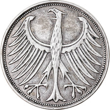 Moneta, GERMANIA - REPUBBLICA FEDERALE, 5 Mark, 1951, Hamburg, BB, Argento