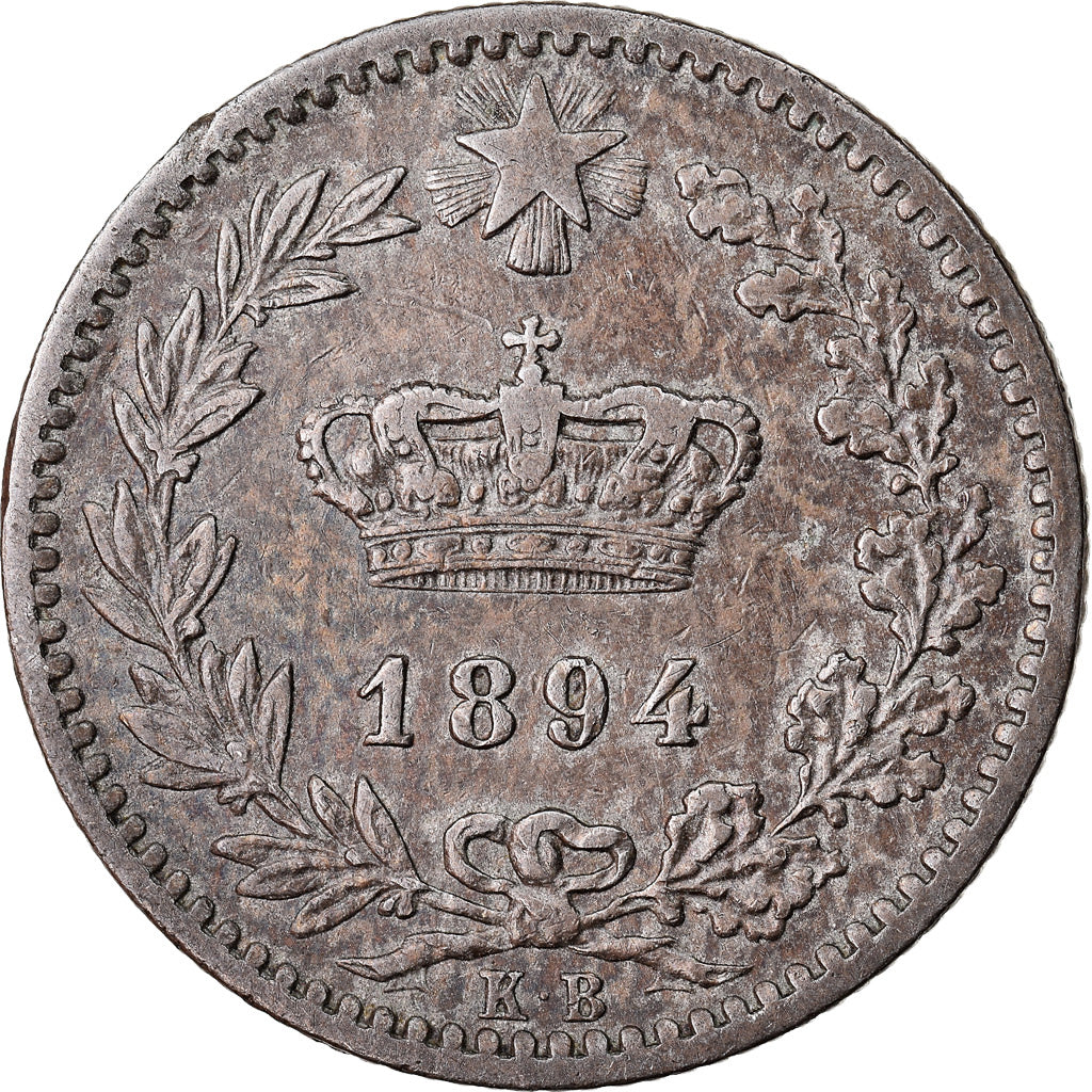 Coin, Italy, Umberto I, 20 Centesimi, 1894, Berlin, EF(40-45), Copper-nickel