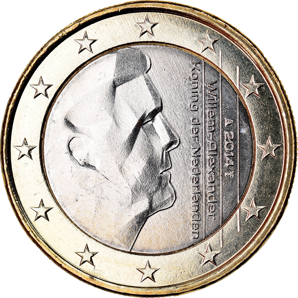 Netherlands, Euro, 2014, MS(63), Bi-Metallic