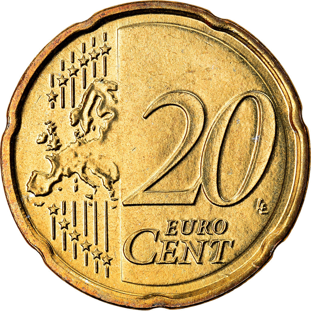 Nederland, 20 Euro Cent, 2014, UNC-, Tin