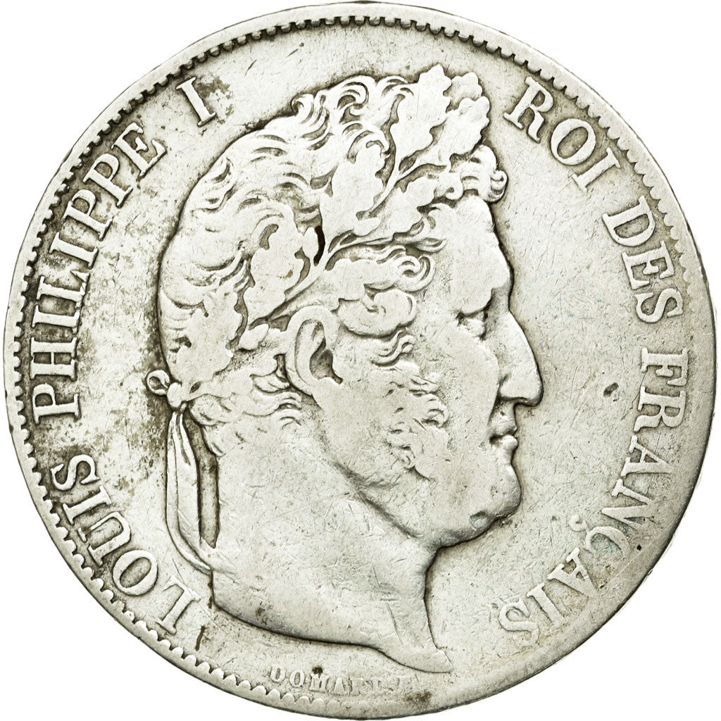Coin, France, Louis-Philippe, 5 Francs, 1844, Lille, VF(30-35), Silver