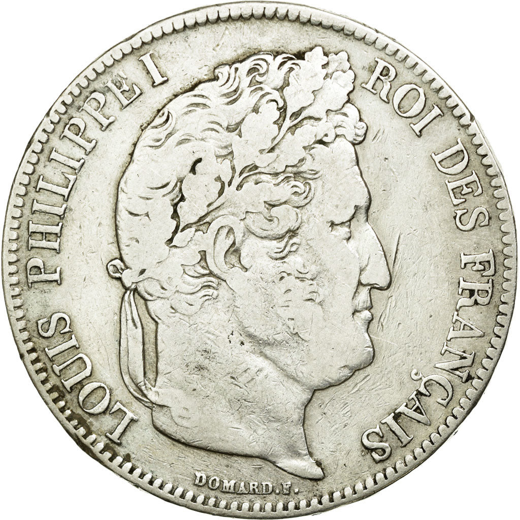 Coin, France, Louis-Philippe, 5 Francs, 1834, Lille, VF(30-35), Silver