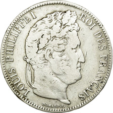 Coin, France, Louis-Philippe, 5 Francs, 1834, Lille, VF(30-35), Silver
