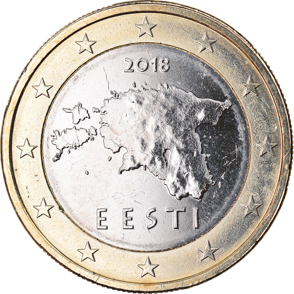 Estonia, Euro, 2018, UNZ, Bi-Metallic, KM:New