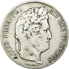 Münze, Frankreich, Louis-Philippe, 5 Francs, 1833, Lille, S, Silber, KM:749.13