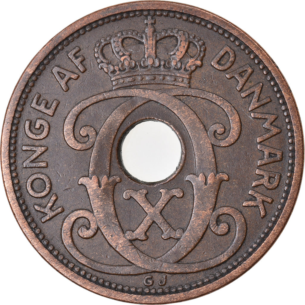Monnaie, Danemark, Christian X, 5 Öre, 1936, Copenhagen, SUP, Bronze, KM:828.2