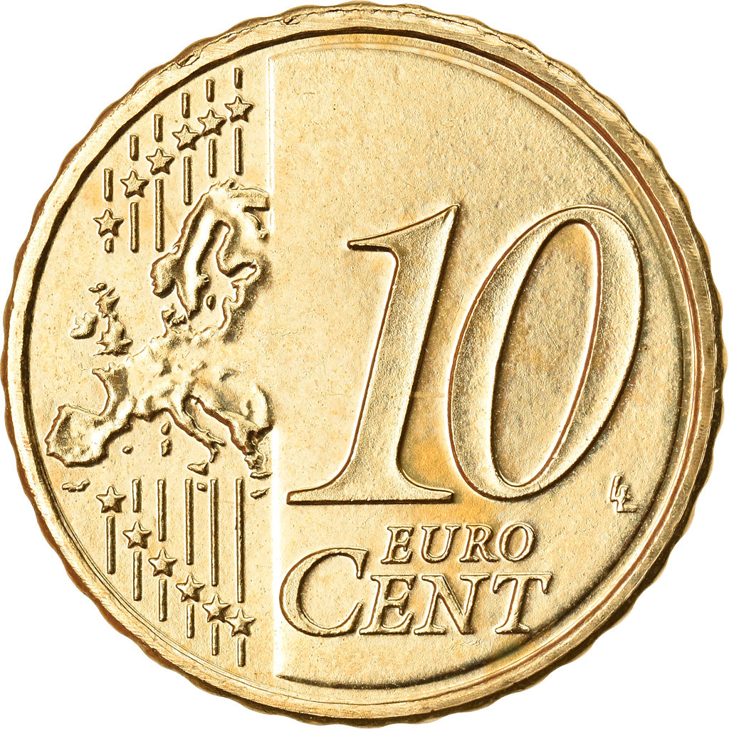 Luksemburg, 10 Euro Cent, 2011, Utrecht, MS(63), Mosiądz, KM:89
