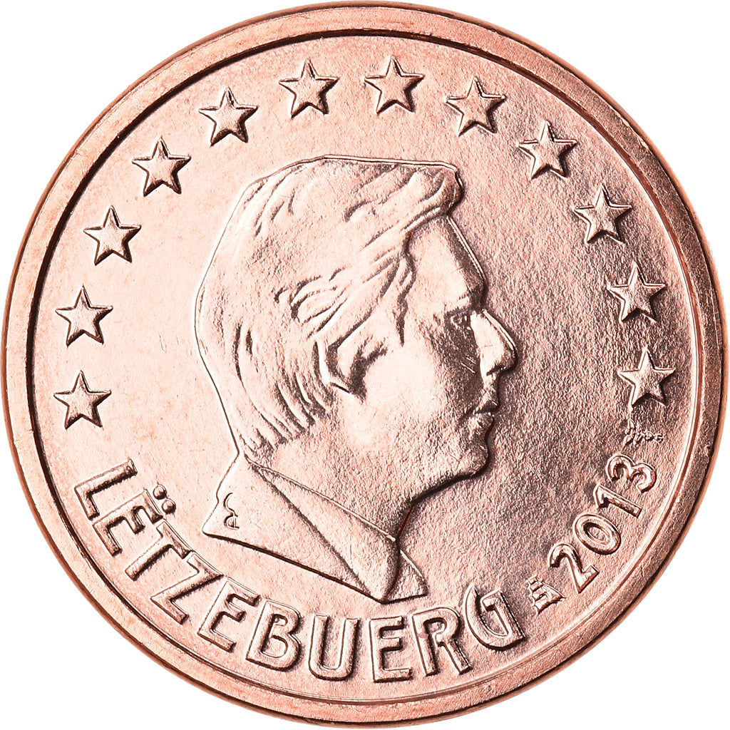 Luxembourg, Euro Cent, 2013, MS(63), Copper Plated Steel, KM:New