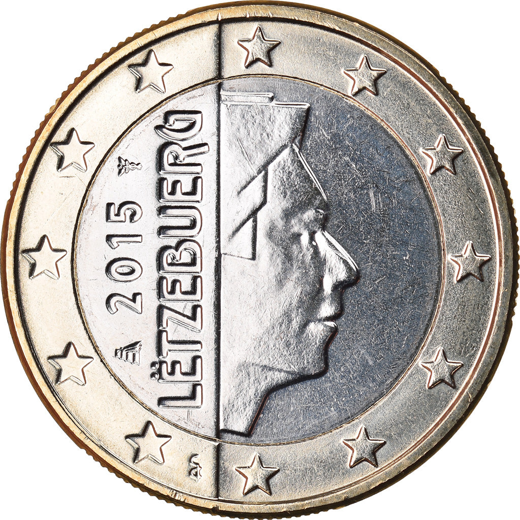 Luxemburg, Euro, 2015, UNZ, Bi-Metallic, KM:New