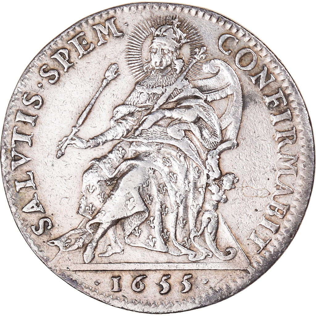 France, Token, Royal, Troisième Corps des Marchands, Les Merciers, 1655