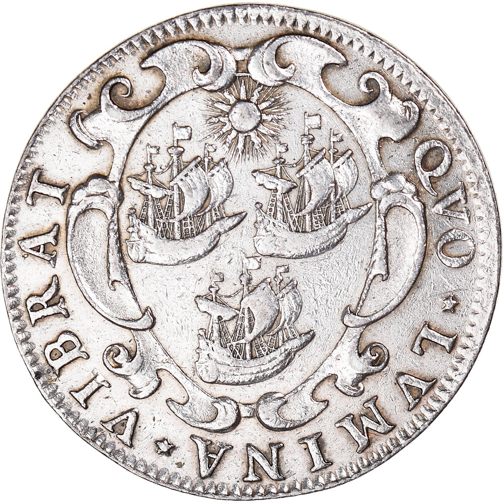 France, Token, Royal, Troisième Corps des Marchands, Les Merciers, 1655