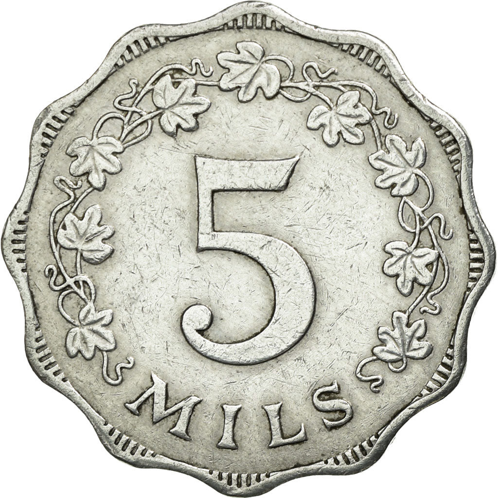 Monnaie, Malte, 5 Mils, 1972, British Royal Mint, TTB+, Aluminium, KM:7