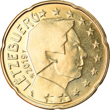 Luxembourg, 20 Euro Cent, 2019, MS(63), Brass, KM:New