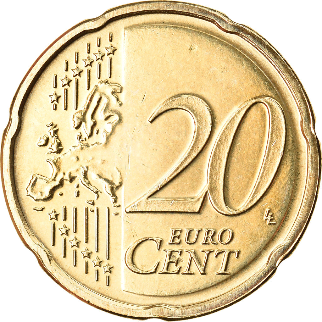Luxembourg, 20 Euro Cent, 2019, MS(63), Brass, KM:New