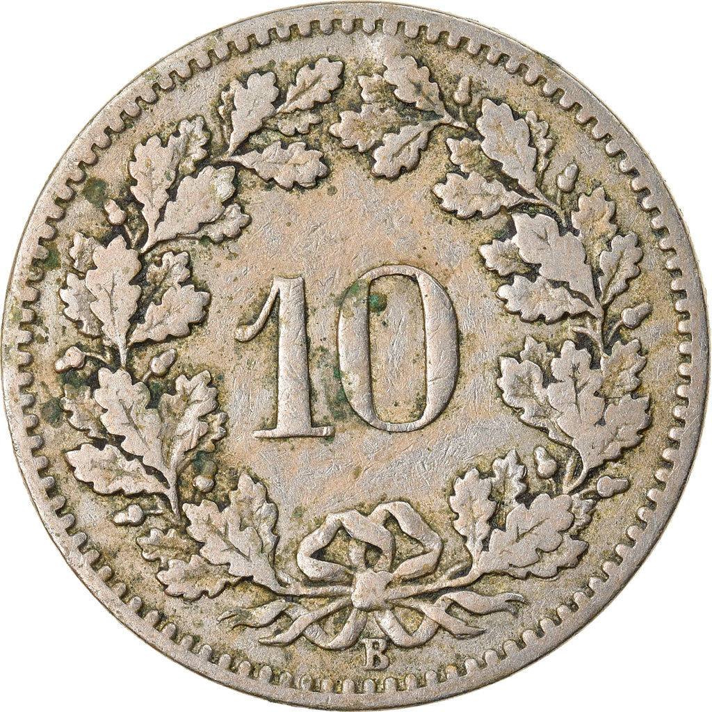 Monnaie, Suisse, 10 Rappen, 1897, Bern, TB+, Copper-nickel, KM:27