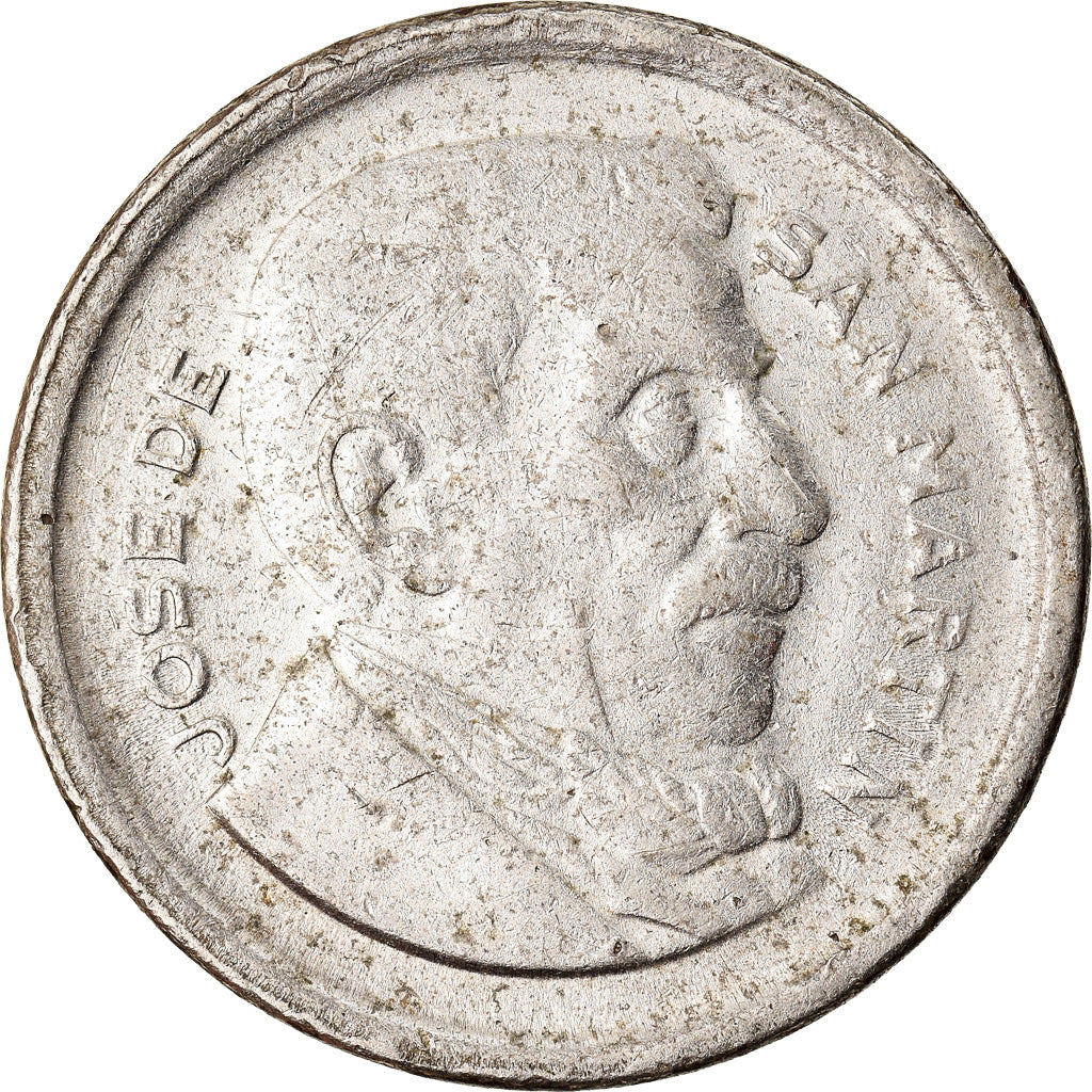 Moeda, Argentina, 50 Centavos, 1954, VF(30-35), Aço Revestido a Níquel, KM:49