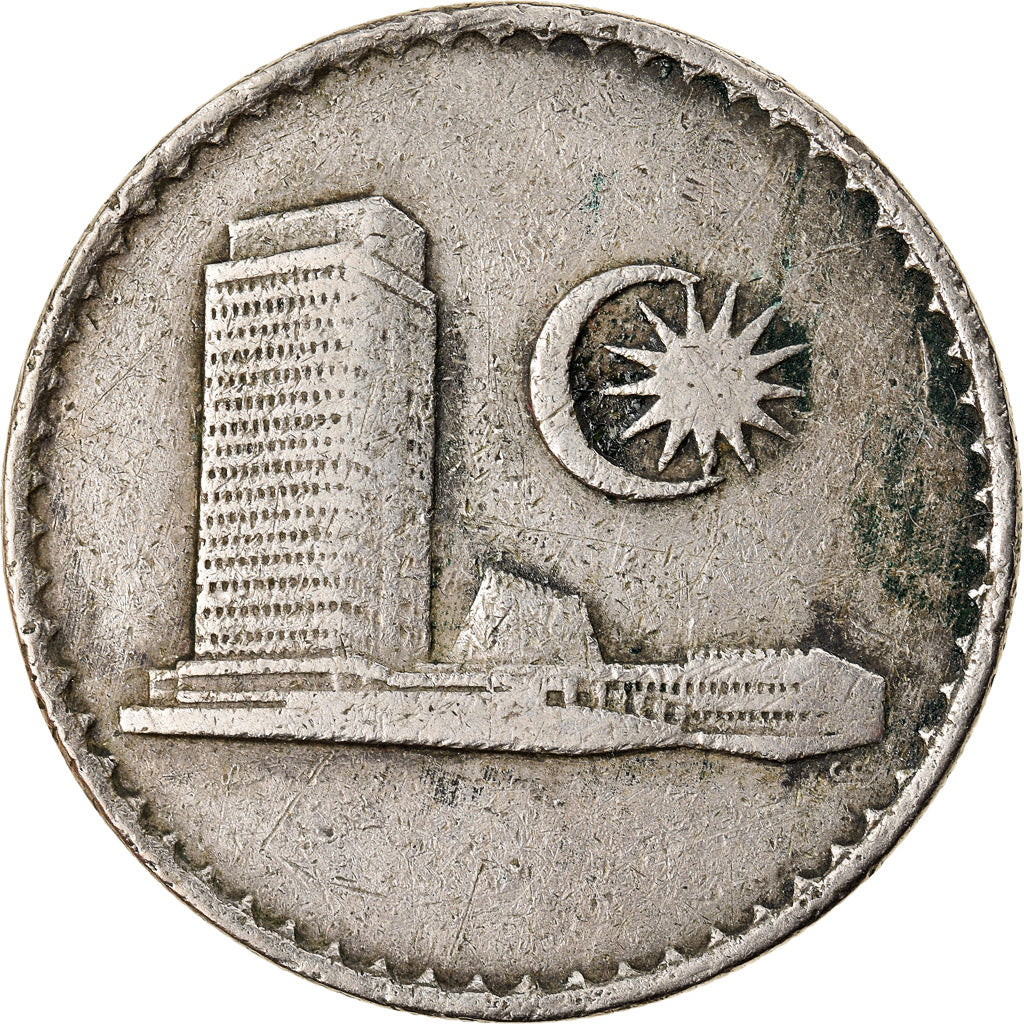 Coin, Malaysia, 20 Sen, 1967, Franklin Mint, VF(30-35), Copper-nickel, KM:4