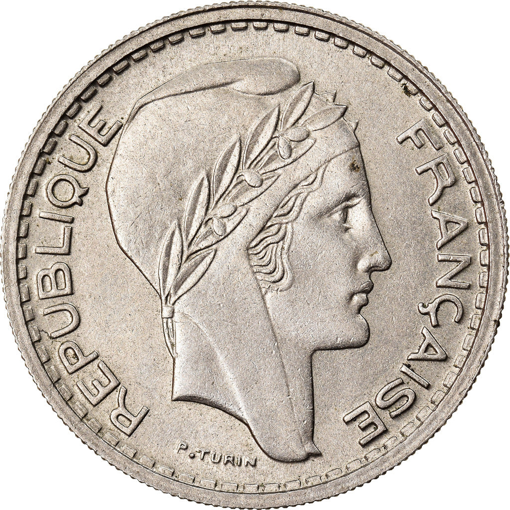 Moeda, França, Turin, 10 Francs, 1949, Beaumont - Le Roger, AU(50-53)