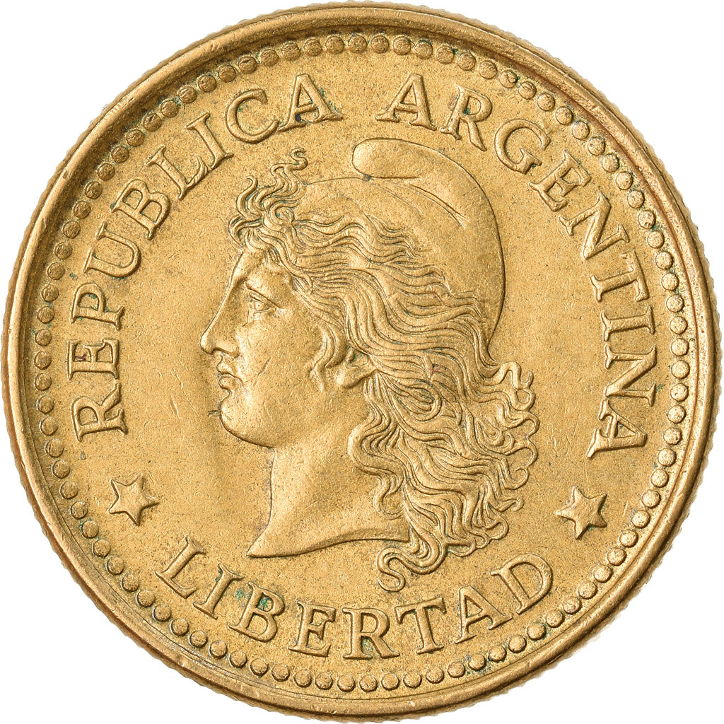 Moeda, Argentina, 20 Centavos, 1974, AU(50-53), Alumínio-Bronze, KM:67