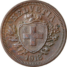 Monnaie, Suisse, Rappen, 1918, Bern, SUP, Bronze, KM:3.2