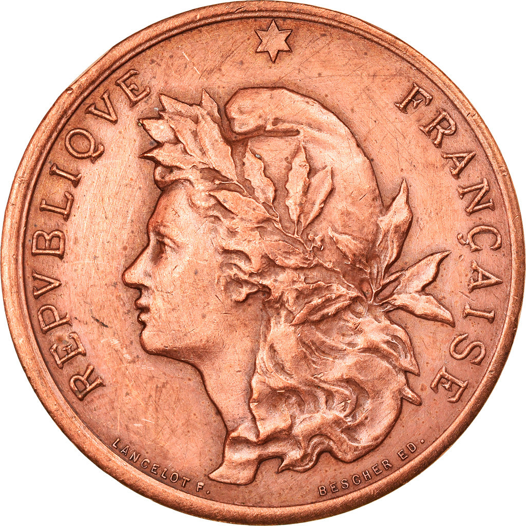 France, Medal, Marianne, République Française, Lancelot F. et Bescher ED.