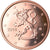 Finland, 5 Euro Cent, 2018, Vantaa, MS(63), Copper Plated Steel