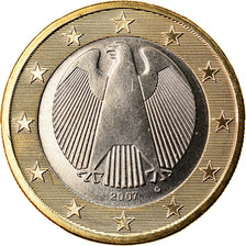 ALEMANIA - REPÚBLICA FEDERAL, Euro, 2007, Karlsruhe, SC, Bimetálico, KM:257