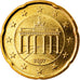 République fédérale allemande, 20 Euro Cent, 2007, Stuttgart, SPL, Laiton