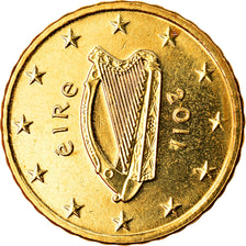 REPUBBLICA D’IRLANDA, 10 Euro Cent, 2011, BU, FDC, Ottone, KM:47