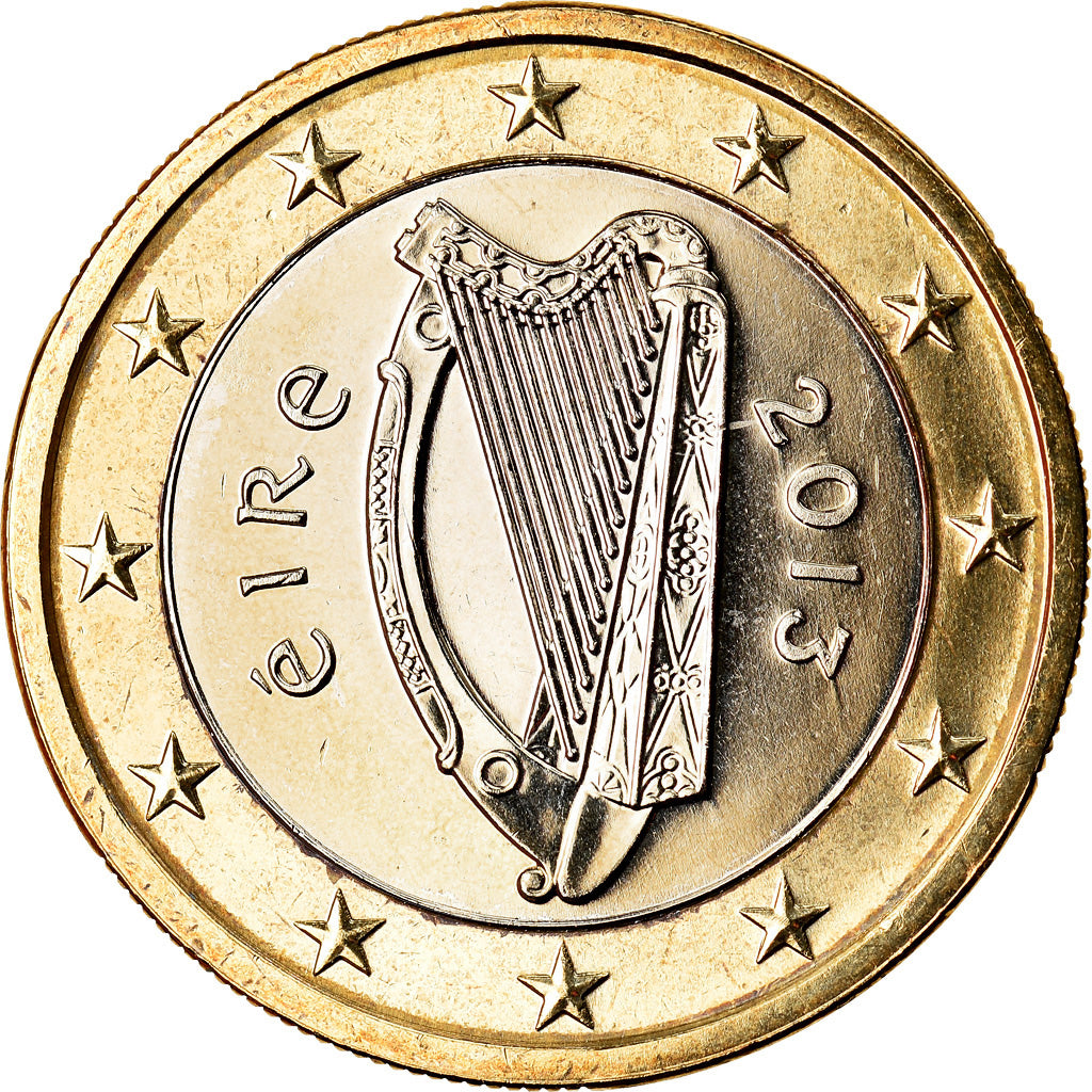REPÚBLICA DE IRLANDA, Euro, 2013, SC, Bimetálico, KM:50