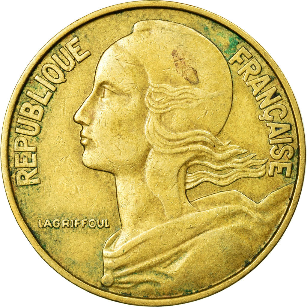 Moneta, Francja, Marianne, 20 Centimes, 1963, Paris, EF(40-45), Aluminium-Brąz
