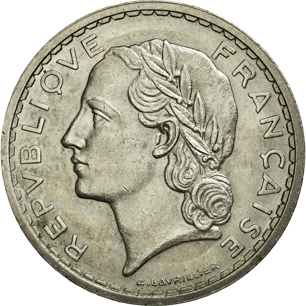 Monnaie, France, Lavrillier, 5 Francs, 1937, Paris, TTB+, Nickel, KM:888
