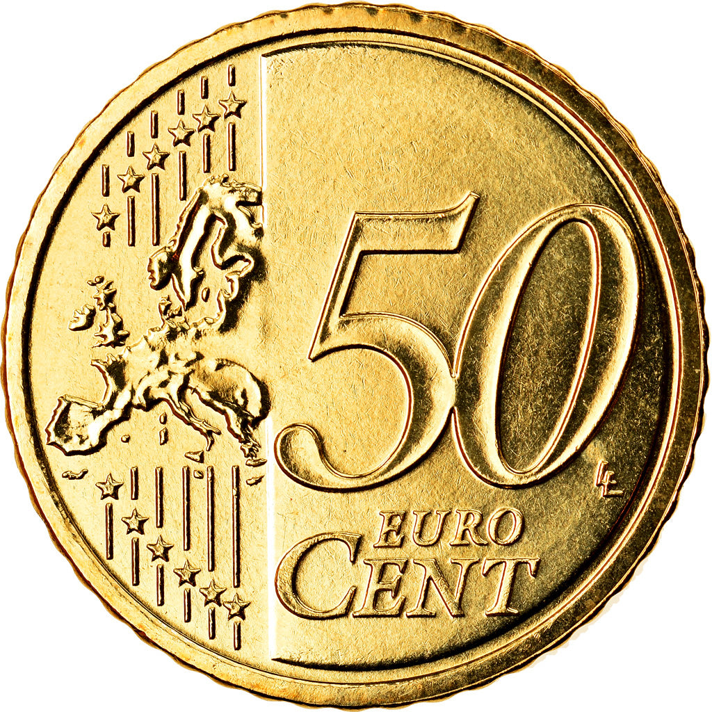 IRELAND REPUBLIC, 50 Euro Cent, 2014, Sandyford, MS(63), Brass, KM:New