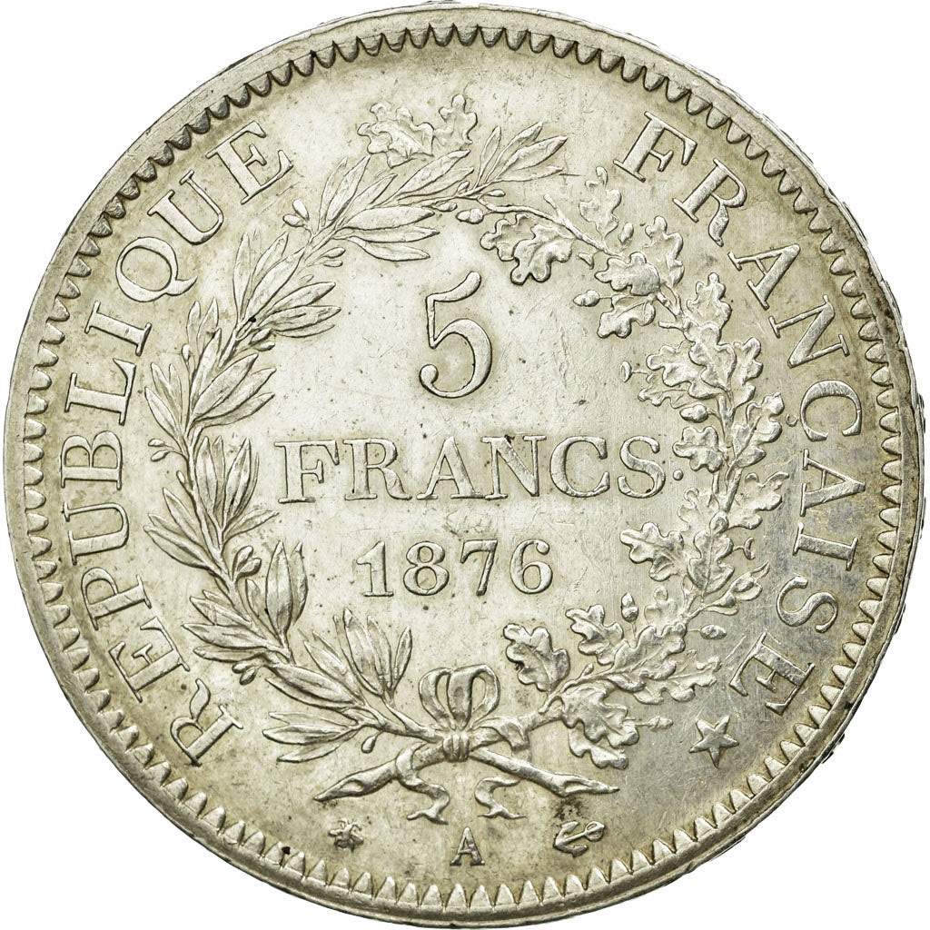 Monnaie, France, Hercule, 5 Francs, 1876, Paris, TTB+, Argent, KM:820.1