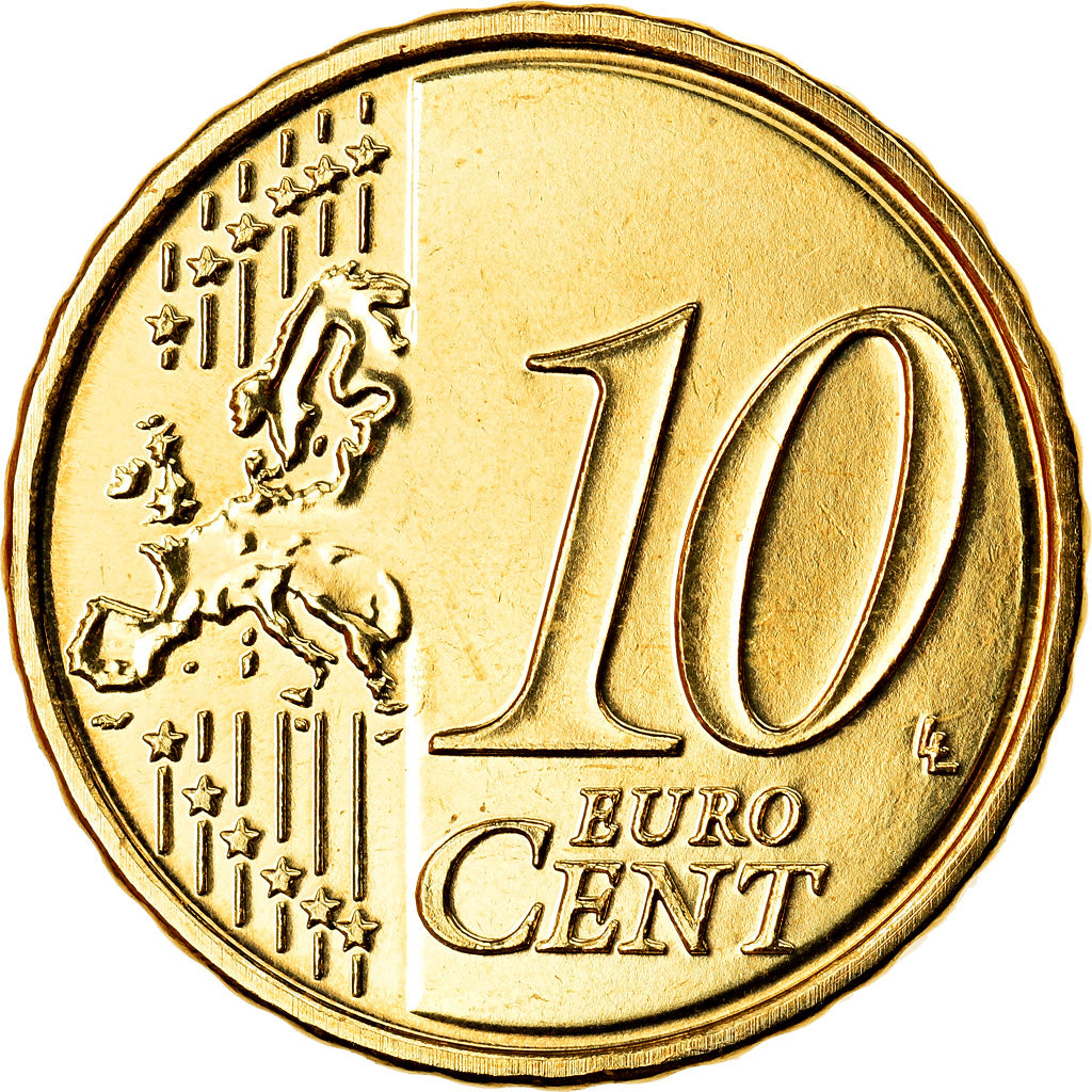 REPÚBLICA DA IRLANDA, 10 Euro Cent, 2015, Sandyford, MS(63), Latão, KM:New