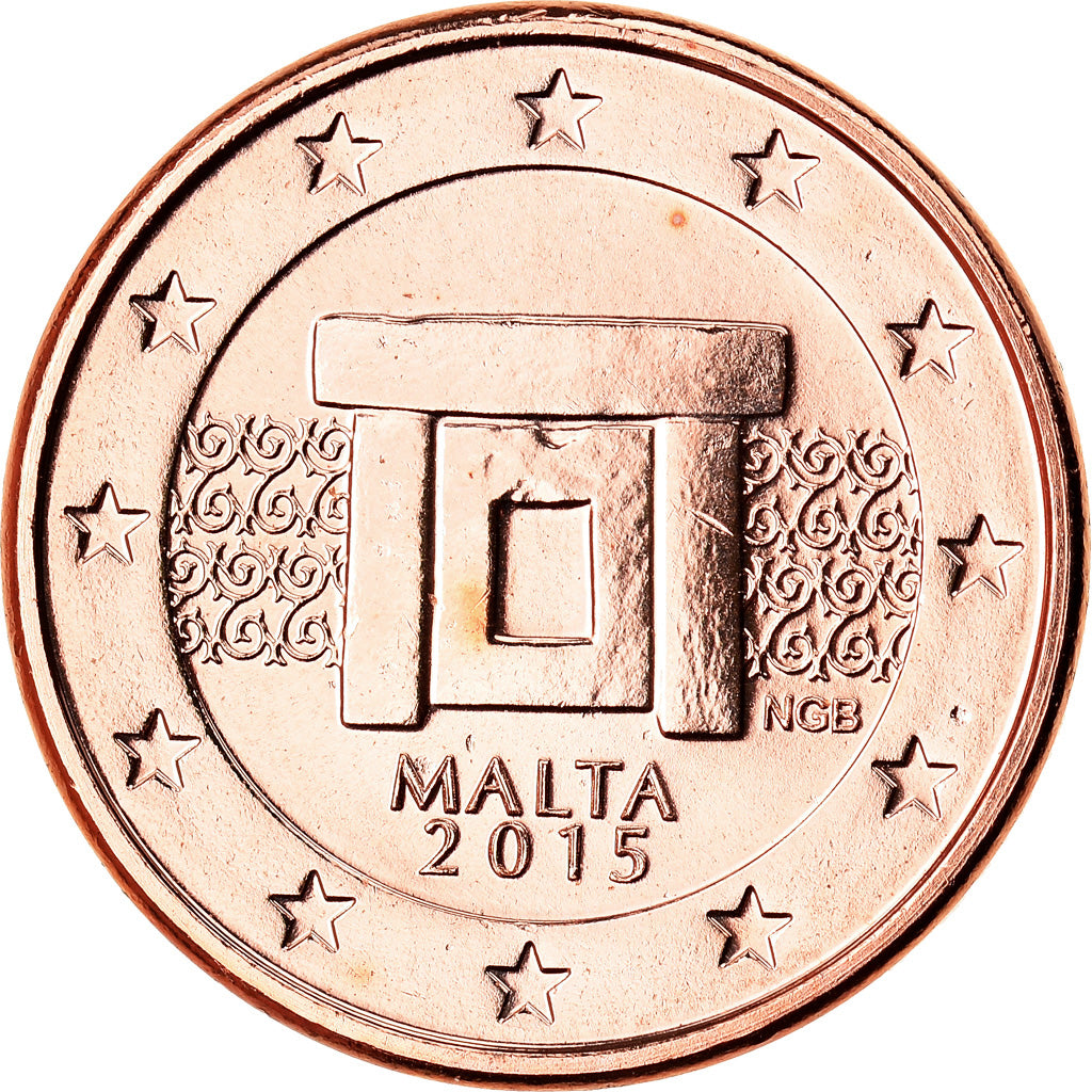 Malta, Euro Cent, 2015, SC, Cobre chapado en acero, KM:New