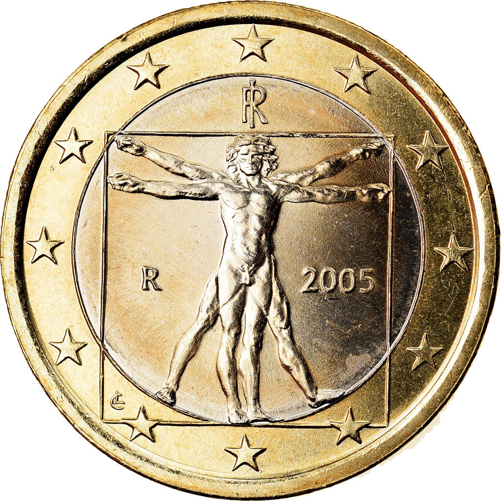 Itália, Euro, 2005, Rome, MS(63), Bimetálico, KM:216