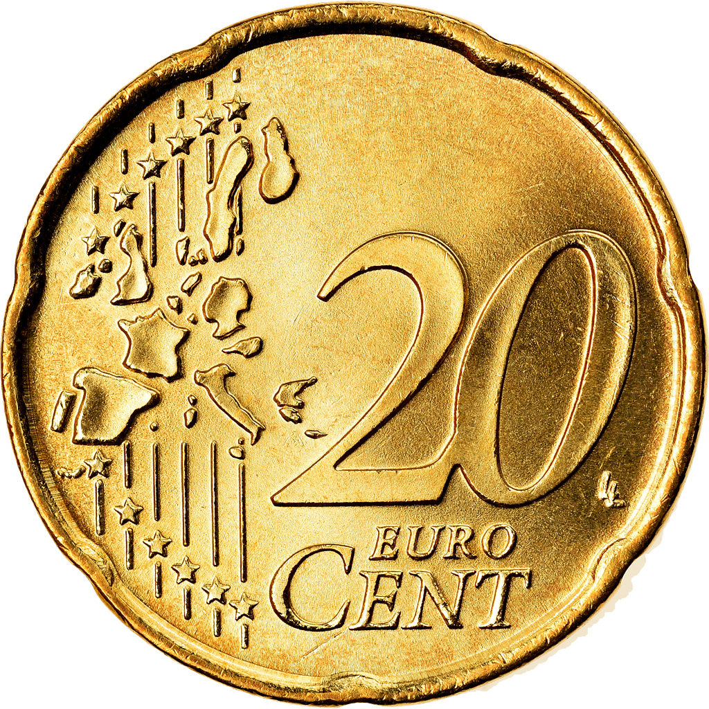 Italia, 20 Euro Cent, 2005, Rome, SPL, Ottone, KM:214