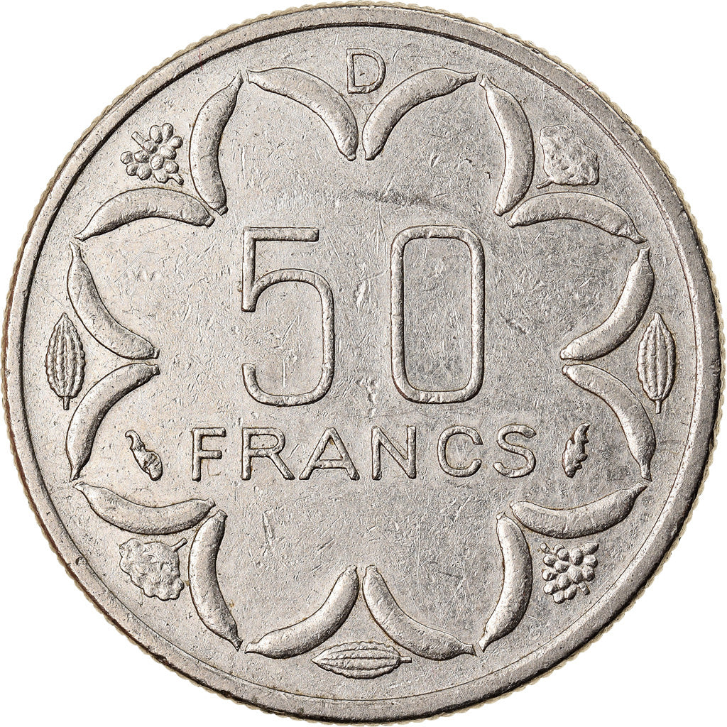 Monnaie, États de l'Afrique centrale, 50 Francs, 1983, Paris, TTB, Nickel