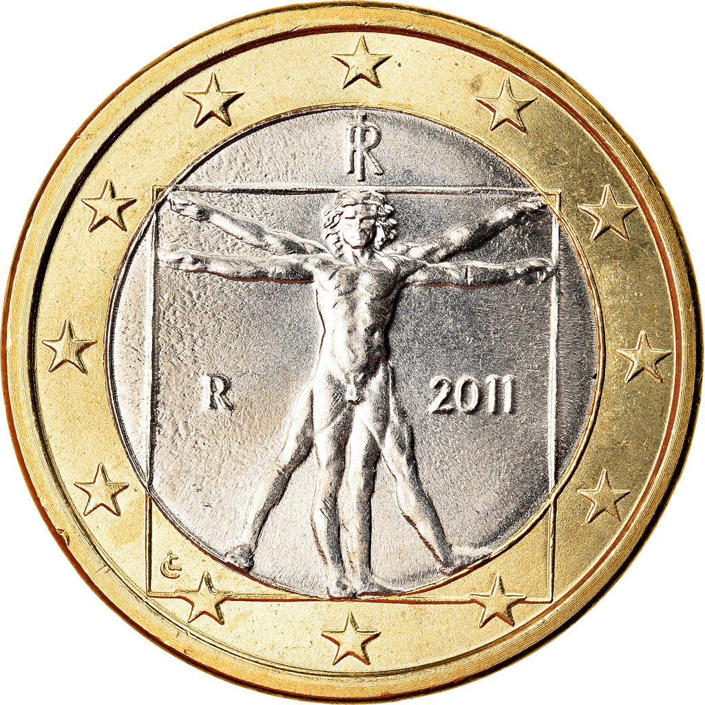 Italy, Euro, 2011, Rome, MS(63), Bi-Metallic, KM:250