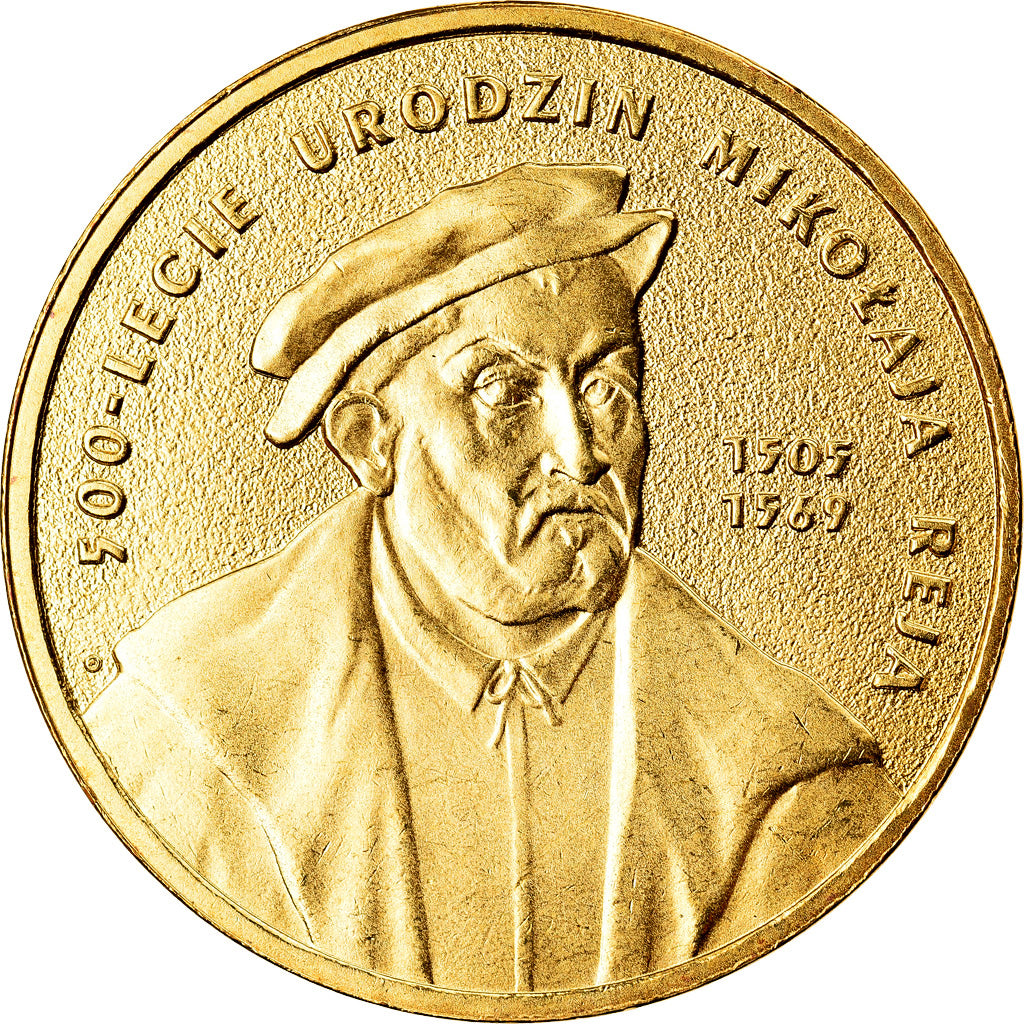 Moneda, Polonia, 2 Zlote, 2005, Warsaw, SC, Latón, KM:608