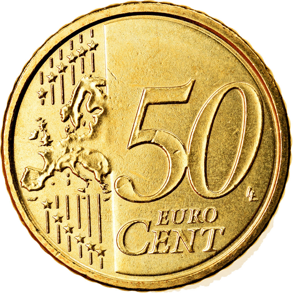 Itália, 50 Euro Cent, 2014, Rome, MS(63), Latão, KM:New
