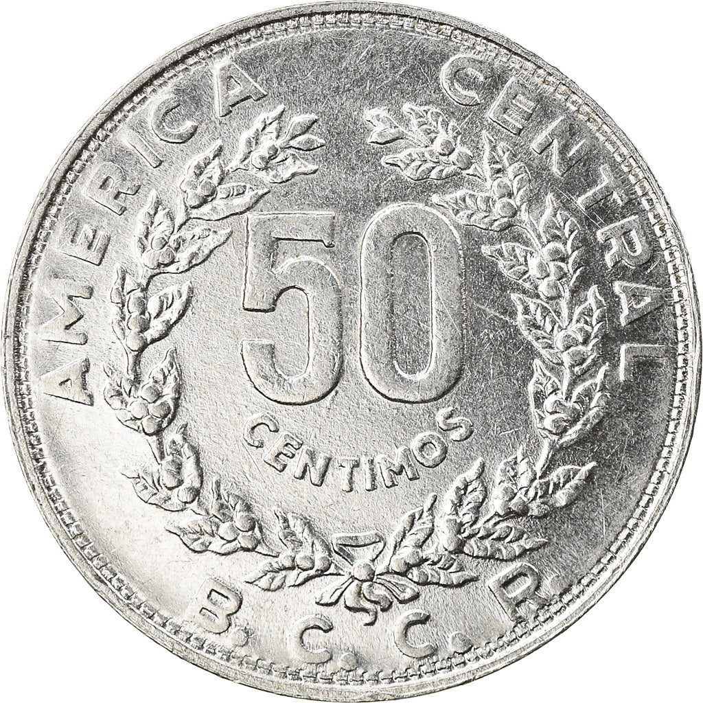 Coin, Costa Rica, 50 Centimos, 1982, AU(50-53), Stainless Steel, KM:209.1