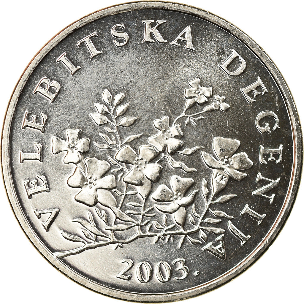 Coin, Croatia, 50 Lipa, 2003, BE, MS(63), Nickel plated steel, KM:8